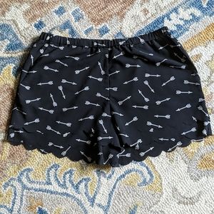 Anthropologie High waisted pull on shorts
